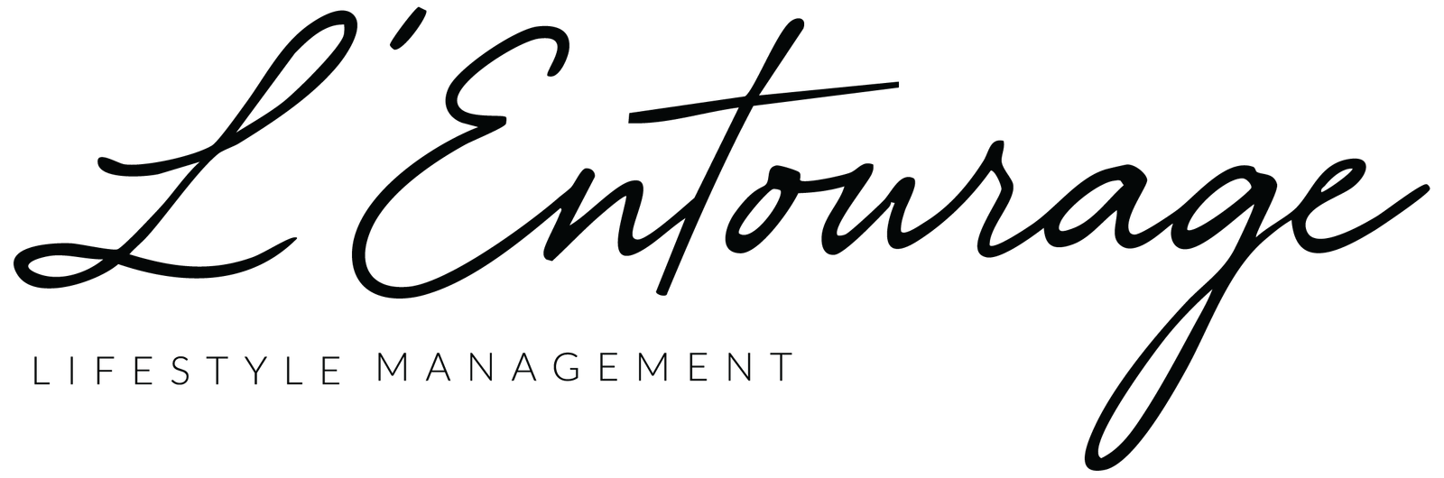 L'Entourage - Logo - Black with subtext